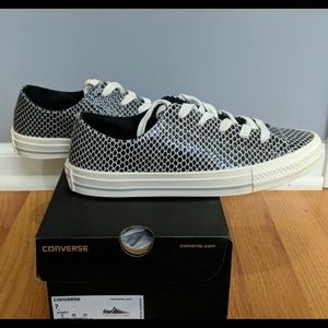 Converse All Star Leather Black/Mouse/Egret